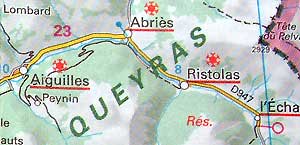 Accs route  Ristolas
