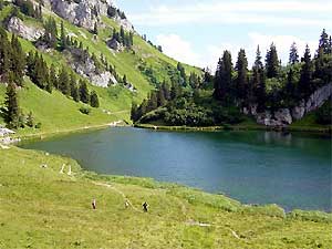 Le lac d'Arvouin -  www.mieussy-vdm74.com