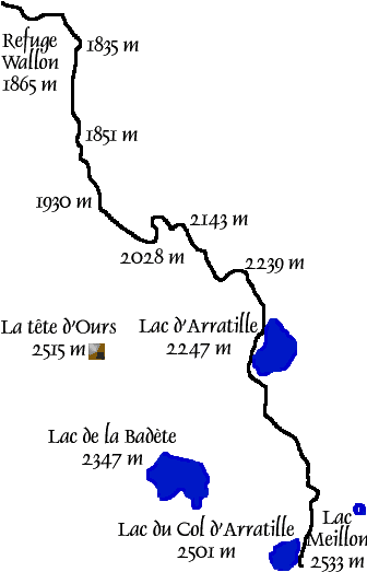 Accs au lac de la badte