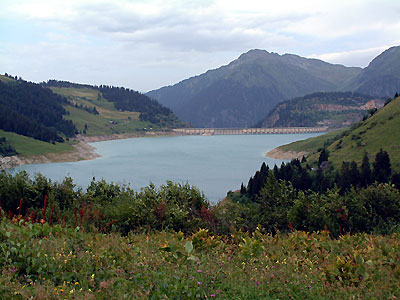 Barrage et lac de Roselend - © Patrice Roatta - Juillet 2005