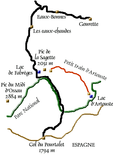 Accs route le lac d'artouste