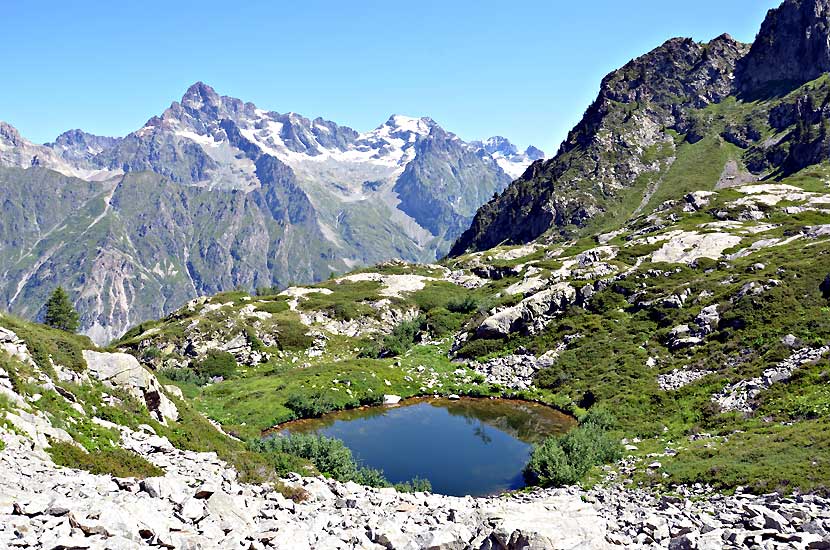 Pic de l'Olan (3564 m) / La cime du Vallon (3406 m)