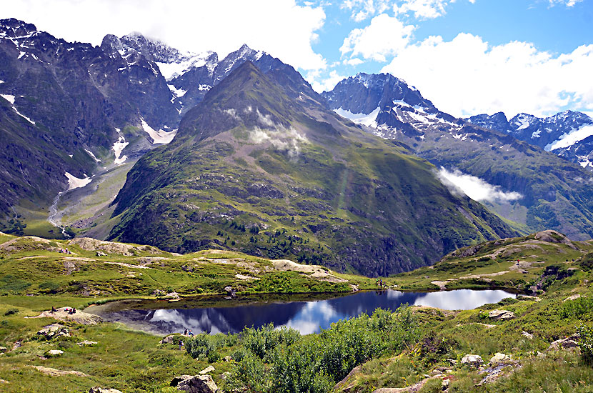 Lac du Lauzon,  le mont Gioberney