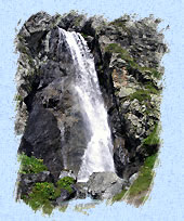 Cascade sur le torrent du Lauzon