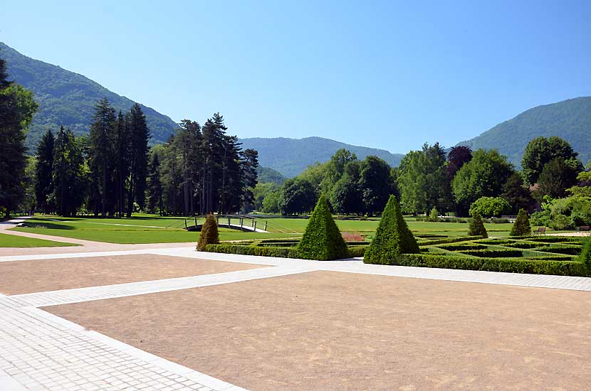 Le parc au pied du chateau