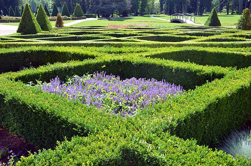 Le parc au pied du chateau