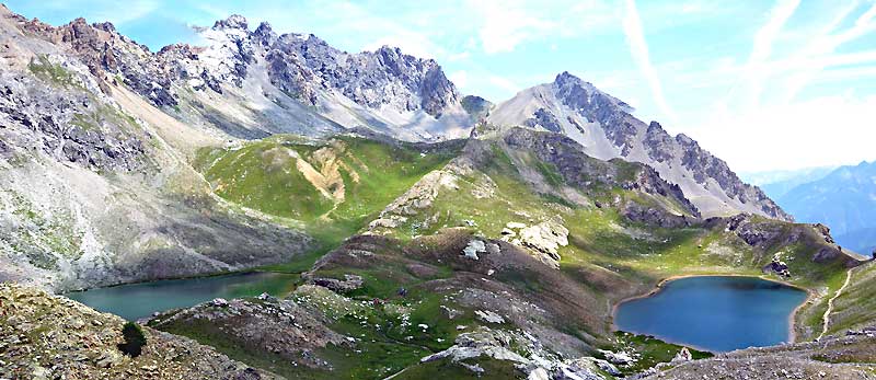 Les lacs du Roburent, en italie
