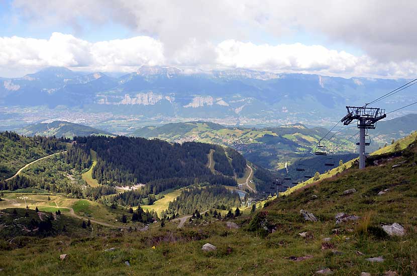 Vue sur le domaine de Prapoutel