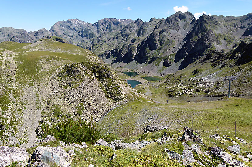 Les lacs Robert depuis la croix de Chamrousse
