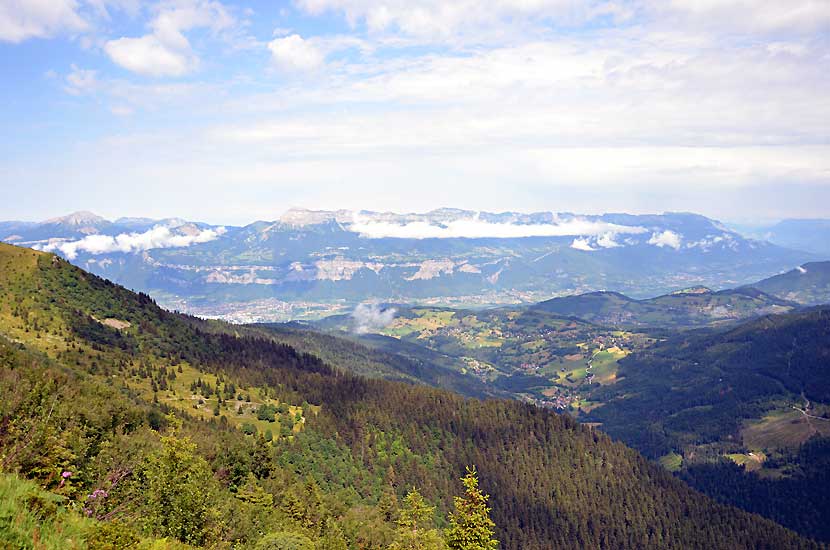 Vue sur le massif de la Chartreuse