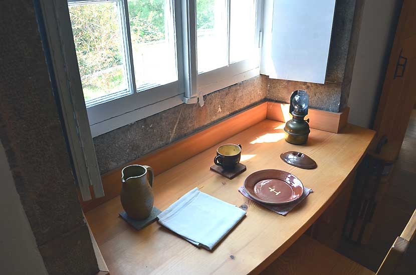 Chambre typique d'un moine