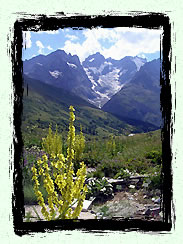 Vue sur le glacier du Lautaret