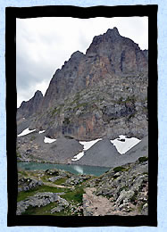 La pointe des blanchets et le lac de la clare