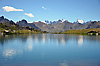 Reflets des Ecrins sur le lac du serpent