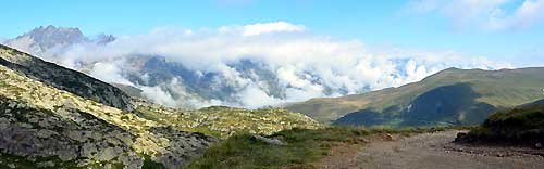 Vue sur le massif du Belledonne