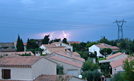 Orages dans le Gard