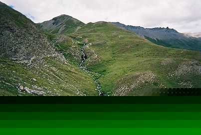 Le dpart du grand Laus (en haut  gauche)