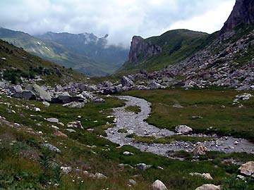 dbut de la balade dans la combe de la Neuva