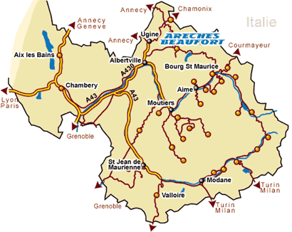 carte de la savoie