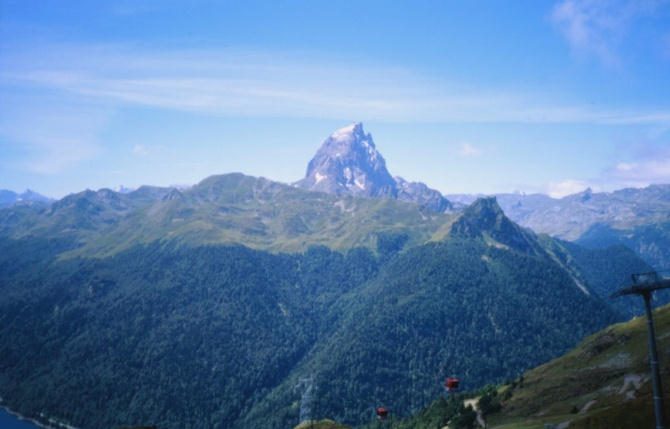 Pic du midi d'Ossau vu du pic de la sagette