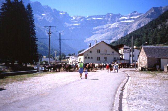 Gavarnie, dpart de la balade