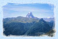 Pic du midi d'Ossau vu du pic de la sagette