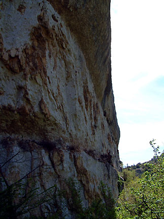 Les falaises des gorges