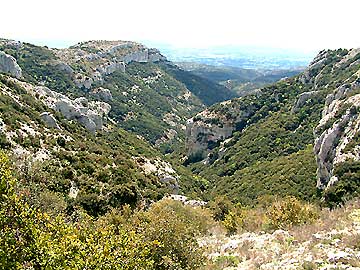 A nos pieds, le vallon du Roumigui