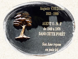 Plaque commmorative au bastidon