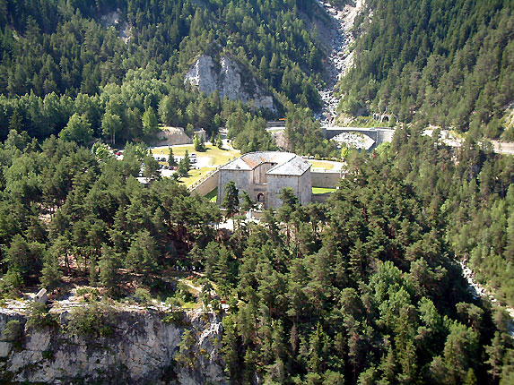 Vue sur la route de la Maurienne