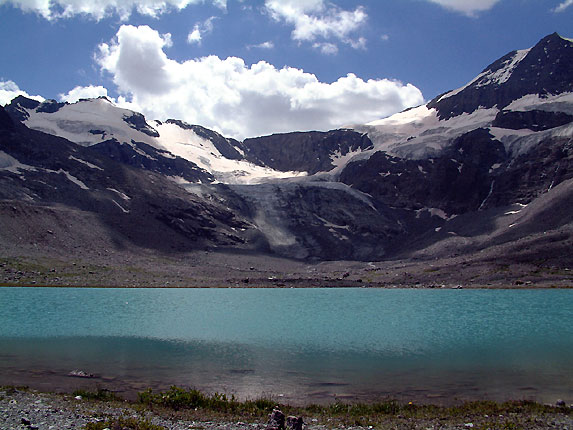 Glacier des Evettes et le lac