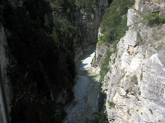 Les gorges de l'arc