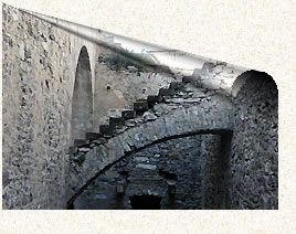 Escalier dans le fort Victor Emmanuel