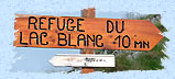 Croisement entre le lac blanc et son refuge