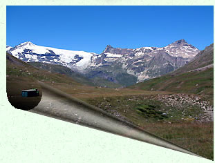 Vue sur la Vanoise, le dme de Chassefort