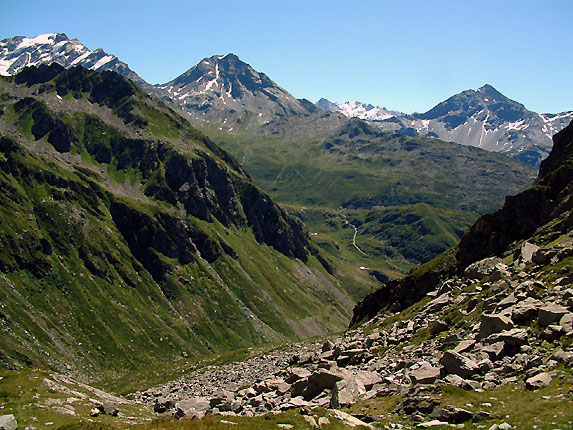 En haut de la monte