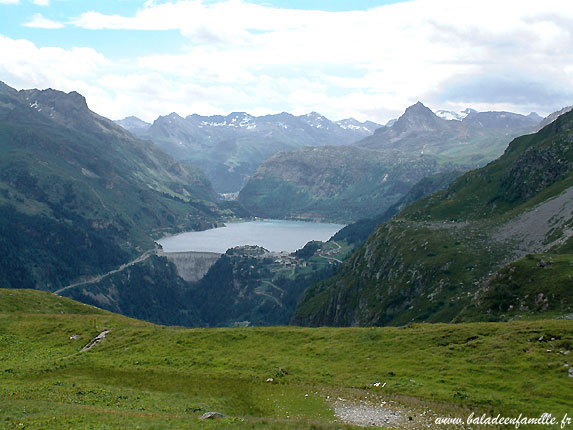 Le barrage et le lac du Chevril