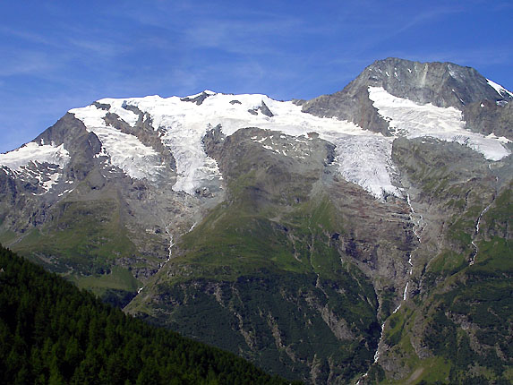 Le mont Pourri et les glaciers