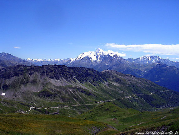 Le mont Pourri, route du col Saint Bernard