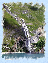 Cascade au dessus du tunnel du Chevril