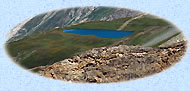 Le lac des Ouillettes depuis le col des fours