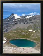 Lac du Santel et aiguille de la Grande Sassire