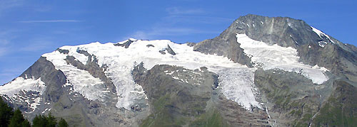 Le mont pourri et ses glaciers