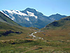 Le clou, le Mont Pourri et ses glaciers