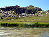 Les bords du lac du clou