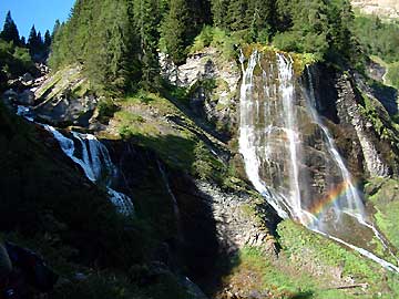 Les cascades de la Pleureuse et de la Sauffaz