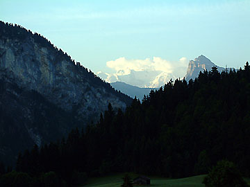 Lever de soleil sur le Mont Blanc