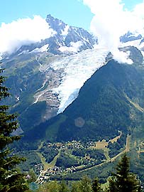 Le glacier des Bossons