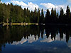 Lac vert, miroir du Mont Blanc