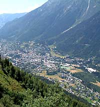 Chamonix vu du train du montenvers